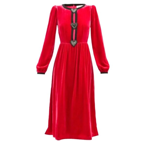 Saloni Crew Neck Midi Length Dress Size: XS/S |  UK6 NEW - Picture 4 of 7